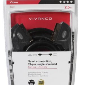 Scart connection - For all RGB and S-VHS connections with data cables, e.g. video recorders with RGB dubbing to TV equipment